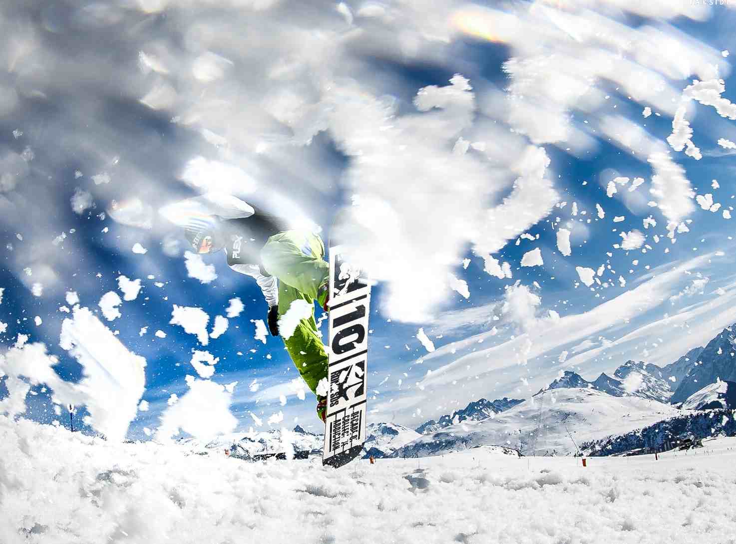 jazda na snowboardzie w Alpach szwajcarskich