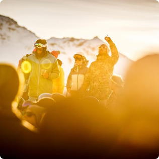 jazda na snowboardzie w Alpach szwajcarskich