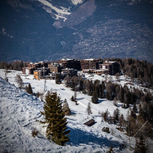 ośrodek narciarski w Alpach